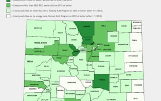 Areas requiring blower door testing