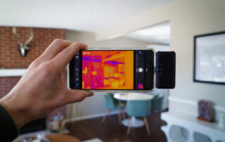 Using and Infrared camera during a home inspection